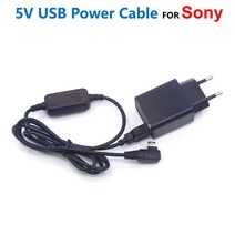 ADAPTER AC-PW10AM 카메라 보조배터리 USB 케이블 및 어댑터 충전기 소니 A77 II A99 A100 A200 A290 A330 A380 A390 A450 A50, 1.미국