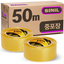 신일 중포장 투명 OPP 박스테이프 50m 50개, 50M 중포장(투명) 50개