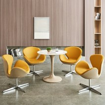 심플 리셉션 테이블 의자 조합 협탁 테이블 비즈니스 회의 사무실 캐주얼 작은 원형 테이블 심플 리셉션 테이블 의자 조합 협탁 테이블 비즈니스 회의 사무실 캐주얼 작은 원형 테이블, Q.테이블 1개와 의자 4개 노란색