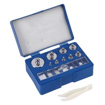 냉매저울 에어컨저울 17pcs 10mg-100g 크롬 도금 교정 그램 스케일 무게 교정, 없음