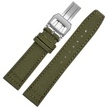 오메가 시계줄 스트랩 호환 iwc-portuguese-pilot 시리즈 용 나일론 밴드 20mm 21mm 22mm 손목 밴드 캔버스 팔찌 블랙 블루 그린