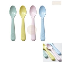 플라스틱 요거트 스푼 4개입 디저트 숟가락 숫가락 집들이 파티 가정용