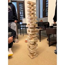 대형젠가 나무블럭 탑쌓기 동호회 젠가게임 보드게임 야유회 대회 놀이용품, 01 59x16.8x16.8cm