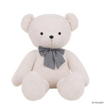 110cm 부들이 베어 곰인형, 01레드체크