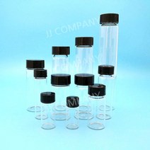 실험실 2ml ~ 60ml 투명 유리 샘플 바이알 시약 약병 화학 실험용, 5ml 100pcs