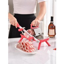 고기 커팅기 냉동육 야채 슬라이서 롤 무 수동 샤브샤브