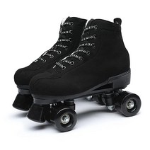 ChiximAXu Roller Skates for Women Men High Top Quad 아웃도어 and Indoor블랙Size 43, 11 Women/9.5 Men