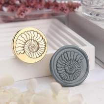 실링왁스 씰링 왁스 인감 스탬프 화재 페인트 구리 머리 백악기 화석 시리즈 쥬라기 공룡 도구 스크랩북 새로운 장식 선물, 색상ful snail