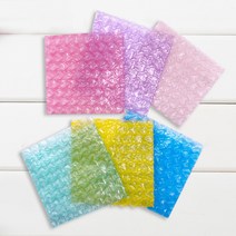 충격완화 뽁뽁이 안전봉투 10x10 컬러 하트 에어캡_1P, 그린1P