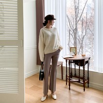 날씬해보이는 슬림 부츠컷 기모슬랙스