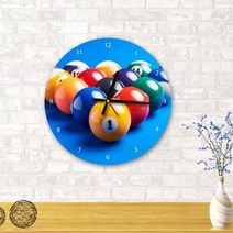 [천삼백케이] [꾸밈] pc424-당구장(원형)인테리어벽시계, 이미지4