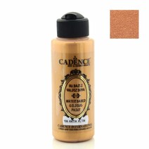 120ml 용량 체험학습 헤리티지공예 카덴스 고광택 길딩 메탈릭 물감 Antique Gold (106)