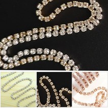 [국산 고급형] 네일줄란체인1.5mm 50cm 큐빅체인, 1개, 실버1.5mm-50cm