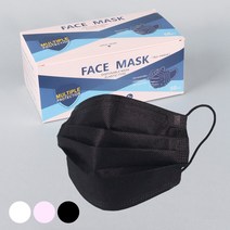 당일배송 무배 대형 일회용 3중구조 부직포 덴탈 블랙 핑크 화이트 마스크 10매 20매 50매 캔디플래닛, [MK001]위생마스크(화이트), 10개입