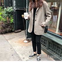 티피/Teepie 코트 여자 정장 슬랙스 가을 겨울 덧장
