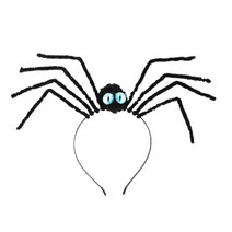 스파이더 헤드 밴드 할로윈 티아라 여성 스파이더 헤어 후프 고스 헤드 밴드 할로윈 고딕 헤어 밴드, [03] Blue, 파란색