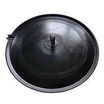 야철대장 들기름으로 길들인 무쇠 솥뚜껑구이판 33에서 55cm 국내산 양면사용 가능, 08:길들인 솥뚜껑구이판 55cm