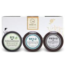 단짠 항아리 원당 250g + 함초소금 420g + 모링가소금 450g 선물세트 D3, 3세트