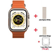 2Pcs/3Pcs/4Pcs ZD8 울트라 맥스 스마트 워치 2.08 "망막 스크린 시리즈 8 49mm 티타늄 합금 NFC ECG, 21 add 2 straps_02 3 PCS