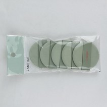 라네즈 네오 쿠션 매트 퍼프, 그린, 5개입