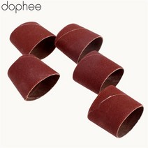 Dophee 10 pcs dremel 액세서리 38mm 샌딩 밴드 80 그릿 드럼 키트 네일 드릴 비트 파일 기계 연마 도구