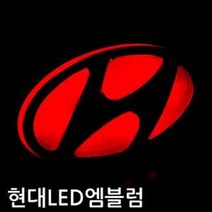현대 2 way LED 엠블럼 자동차 엠블럼 마크 로고, 후방_그외차종