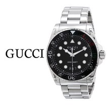 [구찌] 정품 다이브 남성용 메탈시계 YA136208A