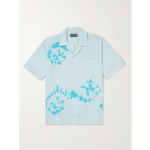 Vilebrequin 빌보콰 찰리 캠프 칼라 타이다이 리넨 셔츠