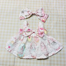 PKTOYS DIY 귀여운 드레스 인형 옷만들기 토끼/오리/곰돌이/강아지인형 옷에 크리스마스 선물, 아이스크림 스트랩, 30cm/40cm 인형을 위해 적당한