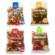 바우와우 대용량 1kg 가성비 강아지간식 버거간식 100g x 10봉 치킨/양고기/콤보/오리, 양고기