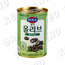 (주)동서 리치스 슬라이스 블랙 올리브, 405g, 24개입