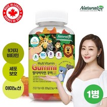 [네추럴라이즈] 어린이 멀티비타민 90꾸미 225g 1팩, 단품, 단품