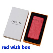 플라즈마라이터 특이한라이터 빈티지 usb 플라즈마 담배 전기 방풍 Flameless 라이터에 대 한 전기 USB Rec, 06 red with box