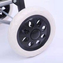 리어카바퀴 카트휠 쇼핑 카트 및 트롤리 돌리 DIY 부품 액세서리 용 16cm 바퀴 블랙 블루 레드 2 개, 03 Black