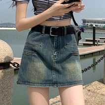 포플러앤씨 벨론 미니 청스커트