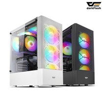 엠지컴/ DARKFLASH DK200 RGB 강화유리 (블랙)