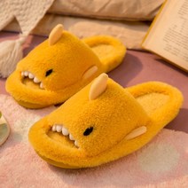 송강 층간소음방지 겨울 쿠션 털 거실화 거실 실내화 실내 슬리퍼, 옐로우(여성), 1개