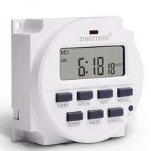 타이머 SINOTIMER- 디지털 주간 7 일 프로그래밍 가능 시간 스위치 릴레이 220V 230V 240V AC TM618, [05] 6V DC