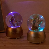 조카선물 아이방소품 반짝이 오르골워터볼 보물상자 뮤직박스 여자초등학생 신혼집꾸미기, 골드
