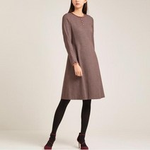 [올리비아로렌] 핏앤플레어 라운드넥 체크원피스 VOCOAWWA131