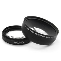 캠코더렌즈 카메라렌즈 52MM 0.45x 클로즈업 및 광각 렌즈 4 Canon EOS 4000D 18-55mm 범용 카메라 액세서, 01 E