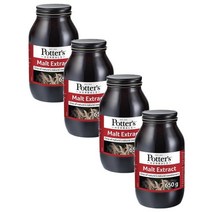 포터스허벌스 몰트 엑스트랙트 네츄럴 스위트너 리퀴드 영국발송 Potters Herbals Malt Extract Natural Sweetener Liquid, 4팩