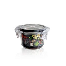 고트만 트라이탄 밀폐용기 원형 1호 200ml 비스프리 반찬통