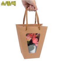 사다리꼴 창 쇼핑백 투명 크리스마스 생일 기성쇼핑백 포장 상자 케이스 명품종이백, 사이즈, 대