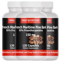 이노뉴트리션 파인바크 프랑스 피크노제놀성분 해송소나무껍질 120캡슐, 파인바크 3통