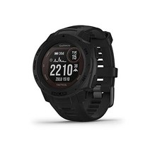 Garmin Instinct Solar Rugged Outdoor Smartwatch with Solar Charging Capabilities and Tactical Feat, Solar - Tactical Edition, Black