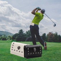 차수넬 골프 가방 착붙 캐디 해골 부쉬넬 케이스 레인지파우치 파세이브 용품, hncbio 스컬_블랙