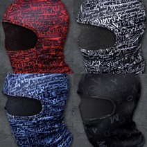 쿨링 라이딩 마스크 여름용 자외선 차단 김서림 목토시 공원 낚시 얼굴 햇빛 가리개, 알파벳블랙