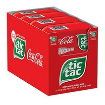 Tic Tac 틱택 무설탕 민트 캔디 코카콜라 맛 Coca Cola Bulk Hard Candy Mints 12팩