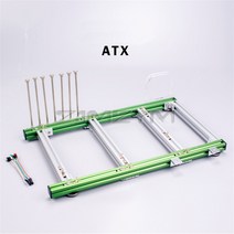 ATX PC 테스트 벤치 알루미늄 합금 컴퓨터 케이스 수냉 오픈 프레임 오버클럭 에어 HTPC 지원 그래픽 카드, 4.green